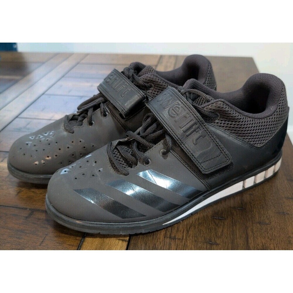 Adidas Powerlift 3.1 BA8019 Weightlifting Training Shoes Black- Men's Size 10